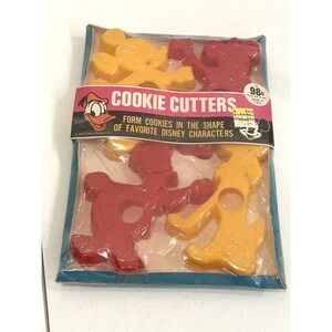 Vintage Disney Cookie Cutters Set Mickey Mouse Minnie Donald Duck Pluto VTG 90s